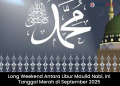 Long Weekend Antara Libur Maulid Nabi, Ini Tanggal Merah di September 2025 Menurut SKB 3 Menteri