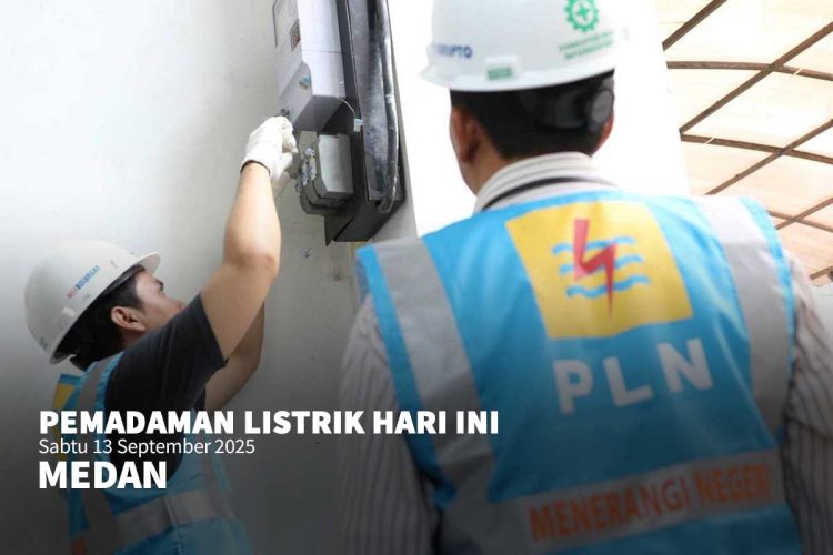 Pemadaman Listrik Hari Ini Sabtu 13 September 2025