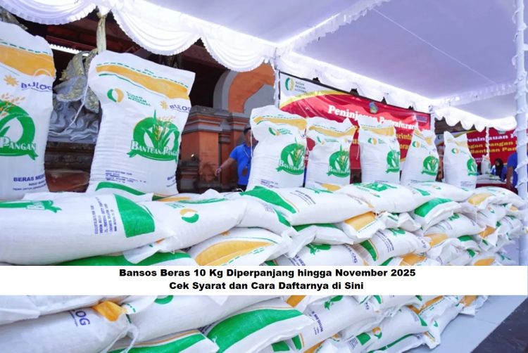 Bansos Beras 10 Kg Diperpanjang hingga November 2025, Cek Syarat dan Cara Daftarnya di Sini