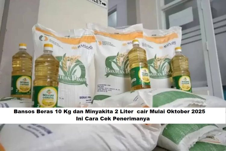 Bansos Beras 10 Kg dan Minyakita 2 Liter Cair Mulai Oktober 2025, Ini Cara Cek Penerimanya
