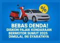 Bebas Denda! Diskon Pajak Kendaraan Bermotor Sumut 2025 Dimulai, Ini Syaratnya