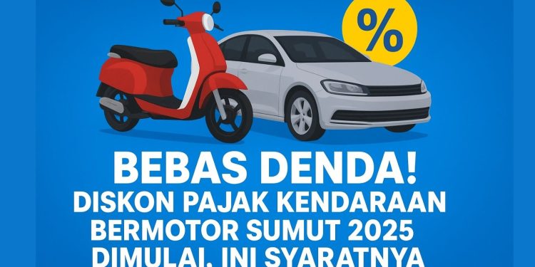 Bebas Denda! Diskon Pajak Kendaraan Bermotor Sumut 2025 Dimulai, Ini Syaratnya