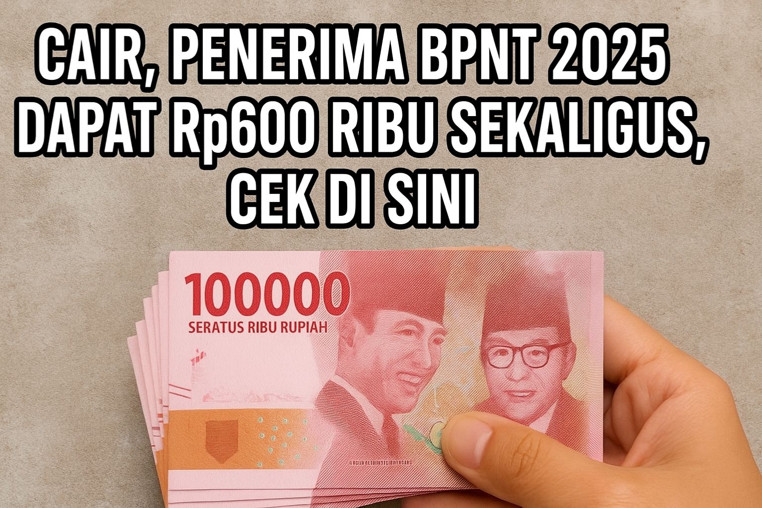 Cair, Penerima BPNT 2025 Dapat Rp600 Ribu Sekaligus, Cek di Sini