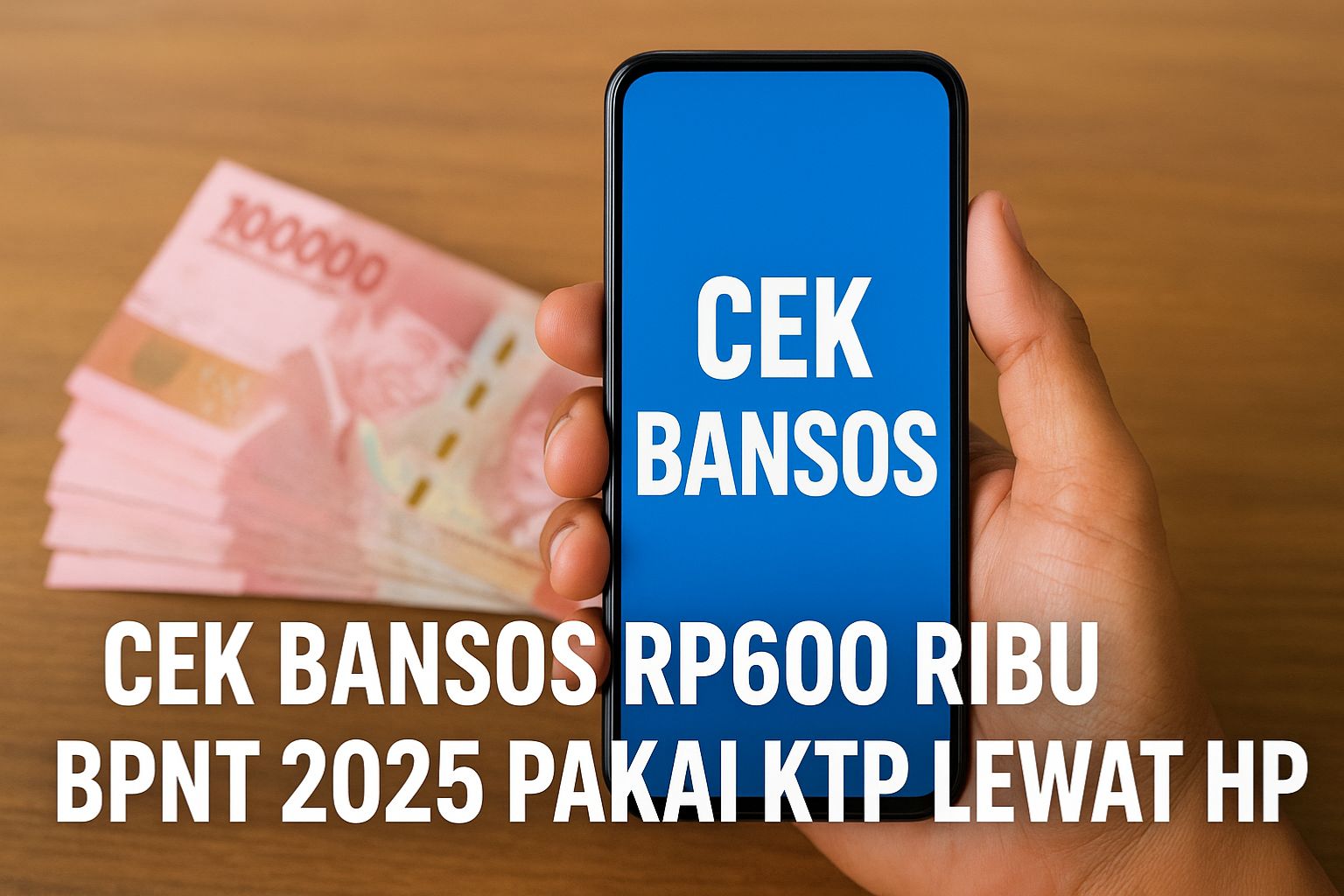 Cek Bansos Rp600 Ribu BPNT 2025 Pakai KTP Lewat HP