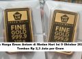 Cek Harga Emas Antam di Medan Hari Ini, 9 Oktober 2025: Tembus Rp 2,3 Juta per Gram