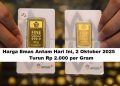 Harga Emas Antam Hari Ini, 2 Oktober 2025: Turun Rp 2.000 per Gram