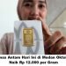 Harga Emas Antam Hari Ini di Medan Oktober 2025, Naik Rp 12.000 per Gram