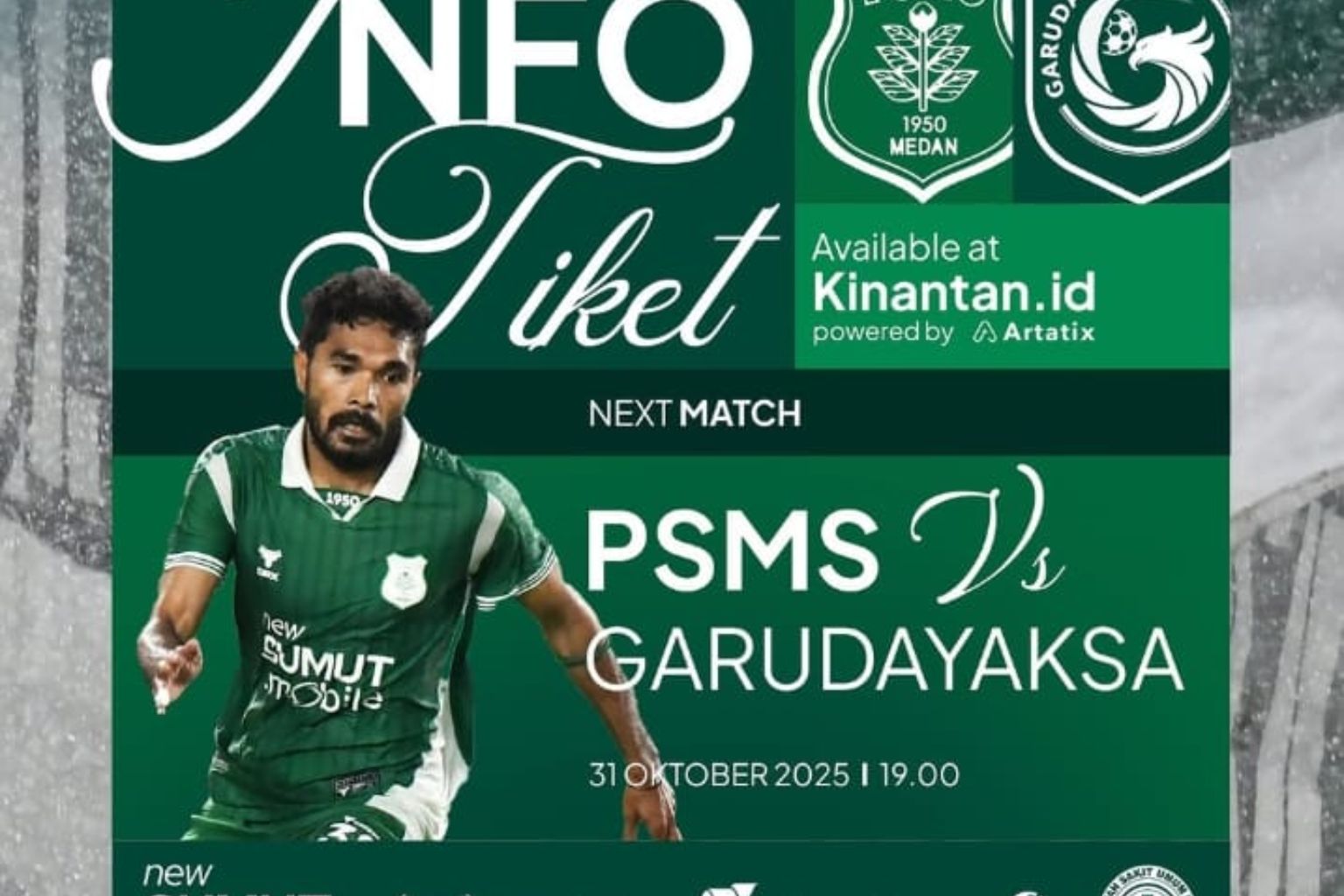 Harga Tiket PSMS Medan vs Garudayaksa FC 31 Oktober 2025