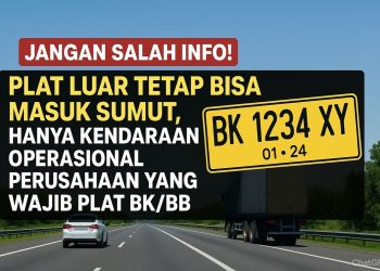 Jangan Salah Info! Plat Luar Tetap Bisa Masuk Sumut, Hanya Kendaraan Operasional Perusahaan yang Wajib Plat BKBB