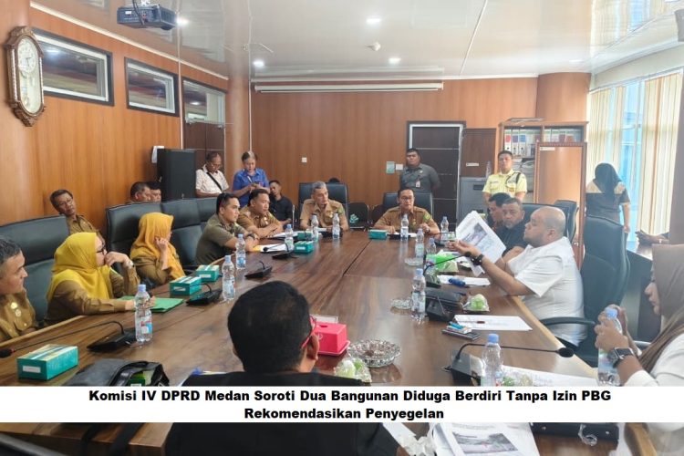 Komisi IV DPRD Medan Soroti Dua Bangunan Diduga Berdiri Tanpa Izin PBG, Rekomendasikan Penyegelan