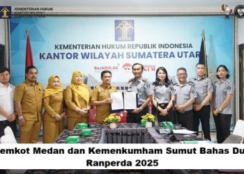 Pemkot Medan dan Kemenkumham Sumut Bahas Dua Ranperda 2025