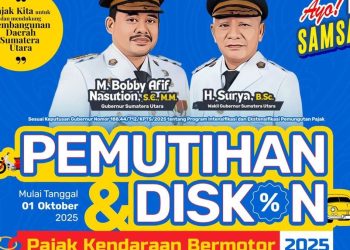 Pemprov Sumut Luncurkan Program Pemutihan dan Diskon Pajak Kendaraan Bermotor 2025