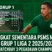 Peringkat Sementara PSMS Medan di Grup 1 Liga 2 20252026 Usai Matchday 3 Pegadaian Championship