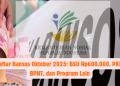 Daftar Bansos Oktober 2025: BSU Rp600.000, PKH, BPNT, dan Program Lain