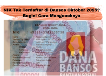 NIK Tak Terdaftar di Bansos Oktober 2025? Begini Cara Mengeceknya