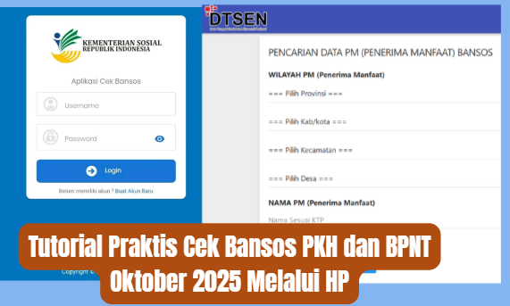 Tutorial Praktis Cek Bansos PKH dan BPNT Oktober 2025 Melalui HP