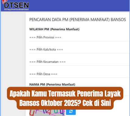 Apakah Kamu Termasuk Penerima Layak Bansos Oktober 2025? Cek di Sini
