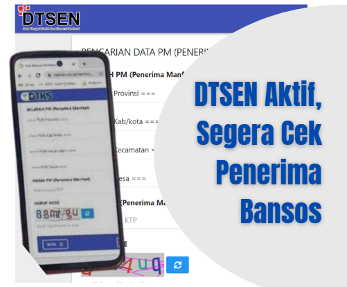 DTSEN Aktif, Segera Cek Penerima Bansos