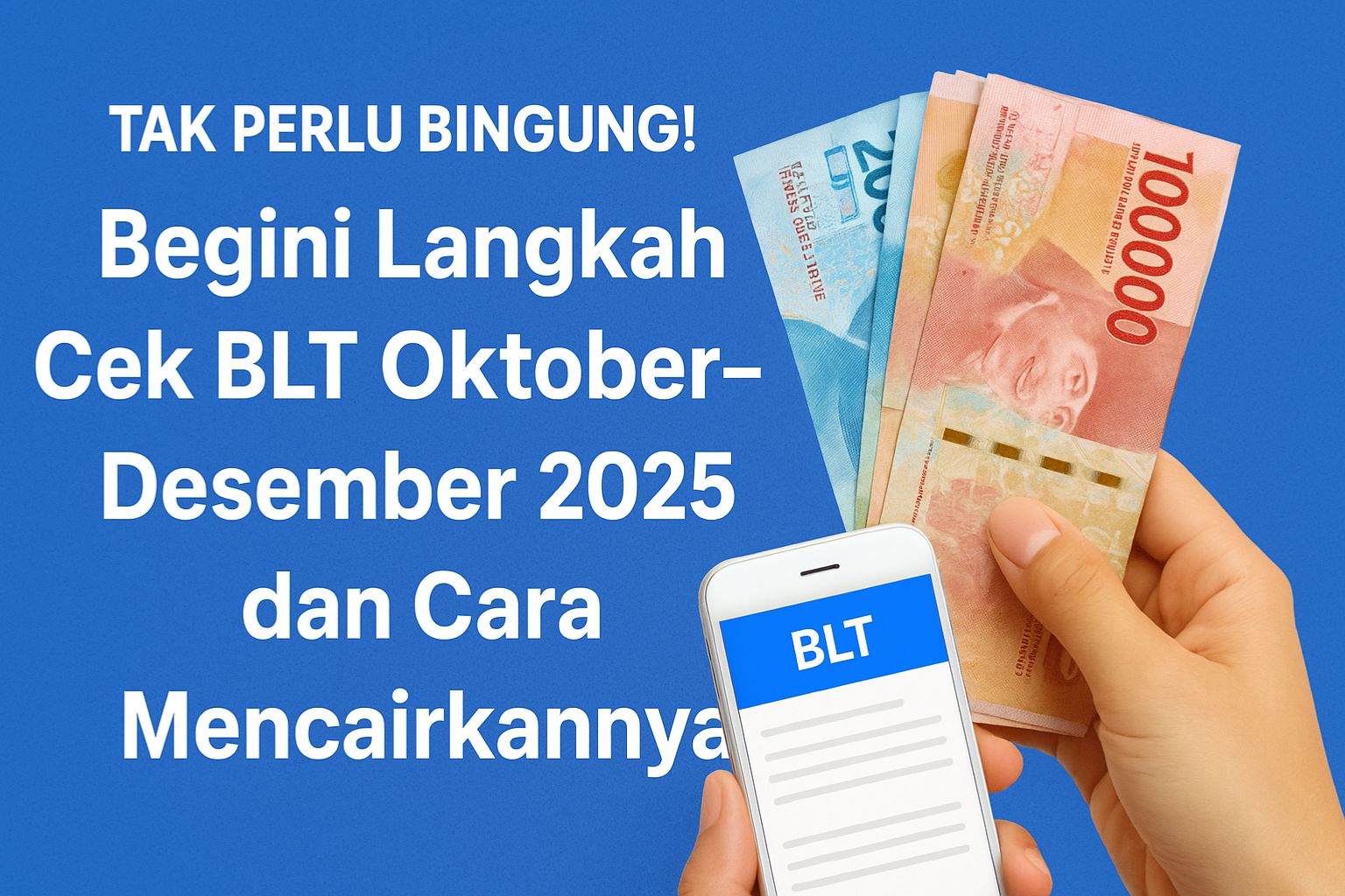 Tak Perlu Bingung! Begini Langkah Cek BLT Oktober–Desember 2025 dan Cara Mencairkannya