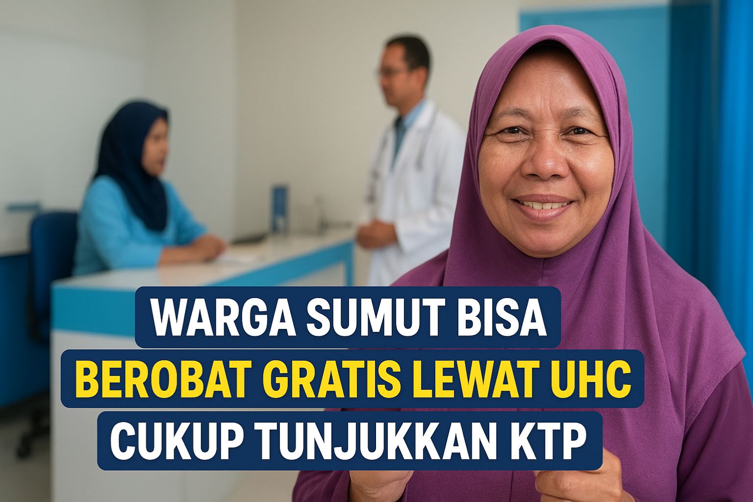 Warga Sumut Bisa Berobat Gratis Lewat UHC, Cukup Tunjukkan KTP