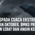 Waspada Cuaca Ekstrem Medan Oktober, BMKG Prediksi Hujan Lebat dan Angin Kencang
