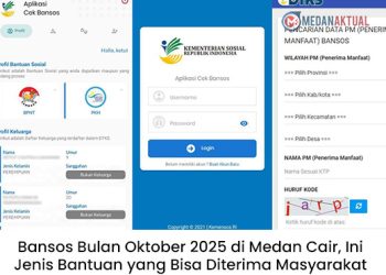 Bansos Bulan Oktober 2025 di Medan Cair, Ini Jenis Bantuan yang Bisa Diterima Masyarakat