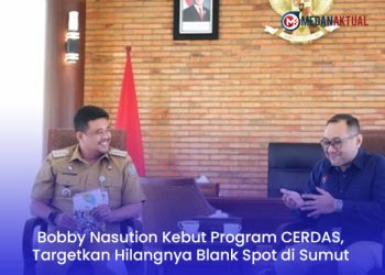 Bobby Nasution Kebut Program CERDAS, Targetkan Hilangnya Blank Spot di Sumut