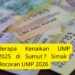 Berapa Kenaikan UMP 2025 di Sumut Simak Bocoran UMP 2026