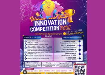 Cara Daftar Women and Youth Innovation Competition Sumut 2025 untuk Pelajar dan Mahasiswa Sumut