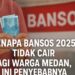 Kenapa Bansos 2025 Tidak Cair Bagi Warga Medan, Ini Penyebabnya