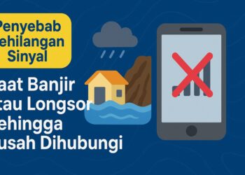 Penyebab Kehilangan Sinyal Saat Banjir atau Longsor Sehingga Susah Dihubungi
