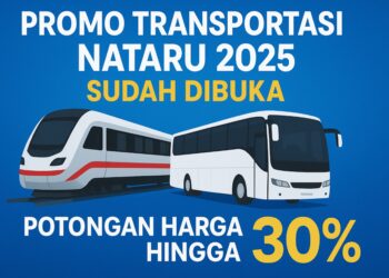Promo Transportasi Nataru 2025 Sudah Dibuka, Potongan Harga Hingga 30%