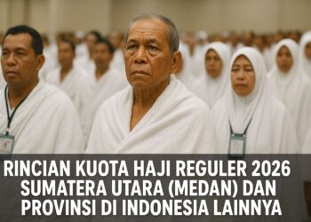 Rincian Kuota Haji Reguler 2026 Sumatera Utara (Medan) dan Provinsi di Indonesia Lainnya