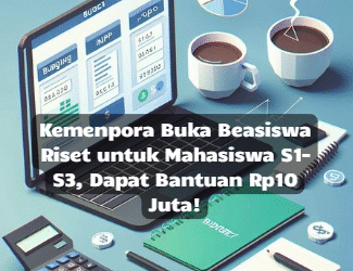 Kemenpora Buka Beasiswa Riset untuk Mahasiswa S1–S3, Dapat Bantuan Rp10 Juta!