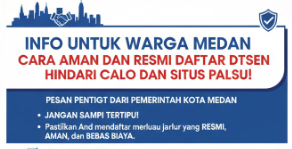 Info untuk Warga Medan, Cara Aman dan Resmi Daftar DTSEN, Hindari Calo dan Situs Palsu!