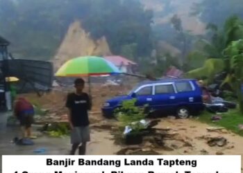 Banjir Bandang Landa Tapteng: 4 Orang Meninggal, Ribuan Rumah Terendam