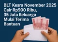 Program BLT Kesra 2025 Rp900 Ribu Diberikan Kepada Jutaan