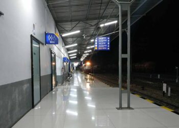 Stasiun Kereta Api Rantau Prapat Foto: Medanaktual/M Syafii -