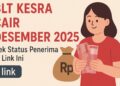 BLT Kesra Cair Desember 2025 Cek Status Penerima di Link Ini