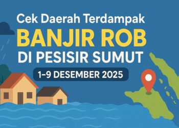 Cek Daerah Terdampak Banjir Rob di Pesisir Sumut 1-9 Desember 2025