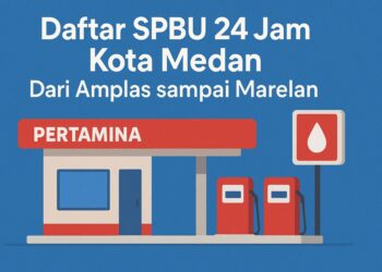 Daftar SPBU 24 Jam Kota Medan Dari Amplas sampai Marelan