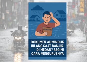 Dokumen Adminduk Hilang Saat Banjir di Medan Begini Cara Mengurusnya