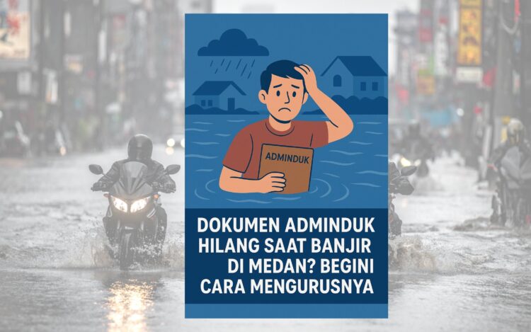 Dokumen Adminduk Hilang Saat Banjir di Medan Begini Cara Mengurusnya