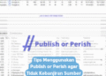 Tips Menggunakan Publish or Perish agar Tidak Kebanjiran Sumber yang Tidak Relevan