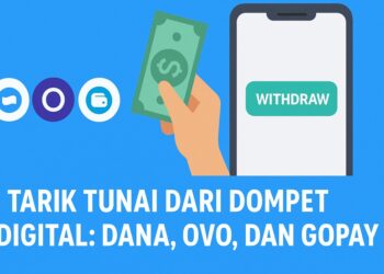 Tarik Tunai dari Dompet Digital: DANA, OVO, dan GoPay