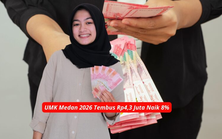 UMK Medan 2026 Tembus Rp4,3 Juta Naik 8%