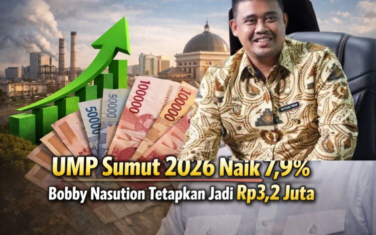 UMP Sumut 2026 Naik 7,9%, Bobby Nasution Tetapkan Jadi Rp3,2 Juta