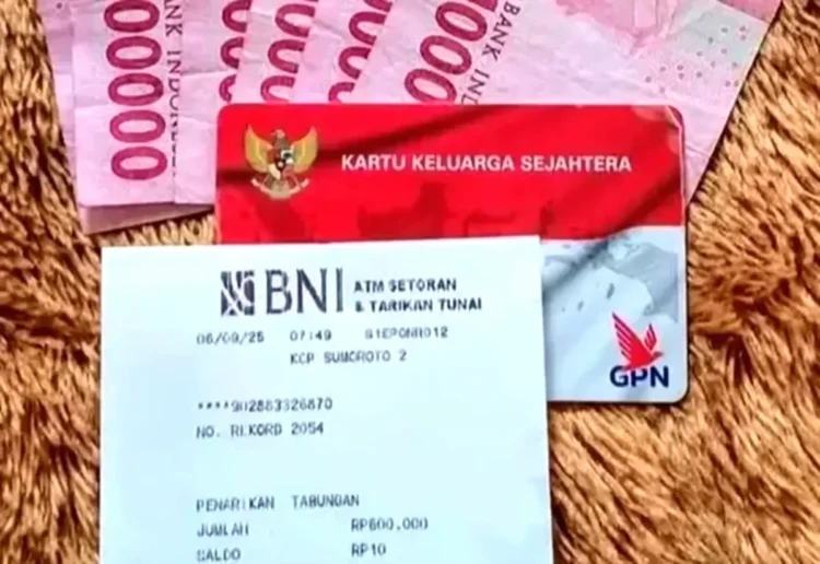 KKS BNI Cair BPNT Rp600 Ribu Dan Penebalan Rp400 Ribu
