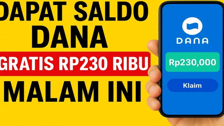 DANA Kaget Rp230 Siap Dicairkan, Buruan Klaim!