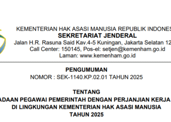Rekrutmen PPPK Kementerian HAM Resmi Dibuka, Ini Formasi dan Jurusan yang Dibutuhkan